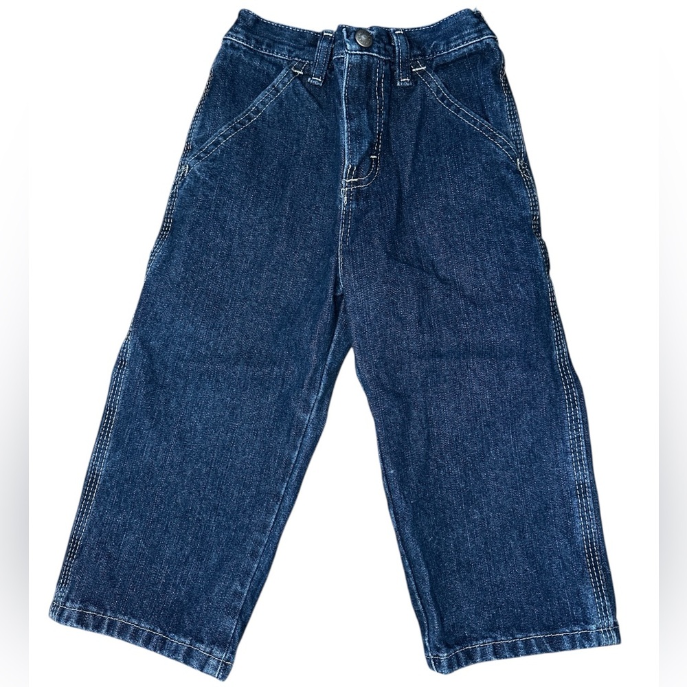 Wrangler Denim Carpenter Blue Jeans Western‎ Cowboy Bootcut 3T Boys
